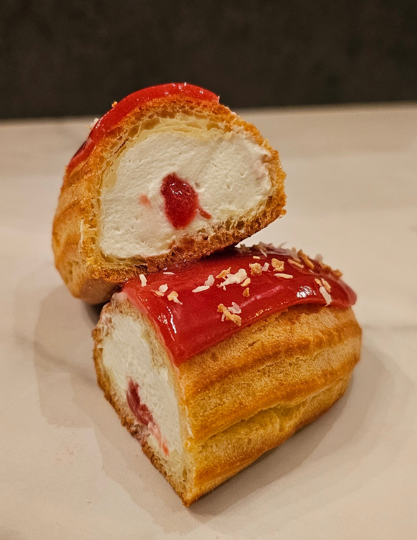 Coconut Raspberry Éclairs (6)