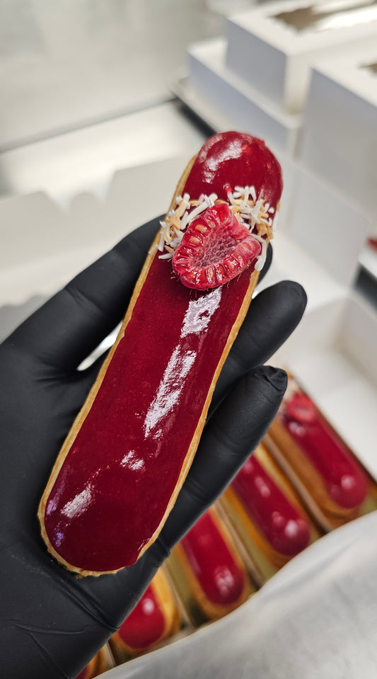 Coconut Raspberry Éclairs (6)